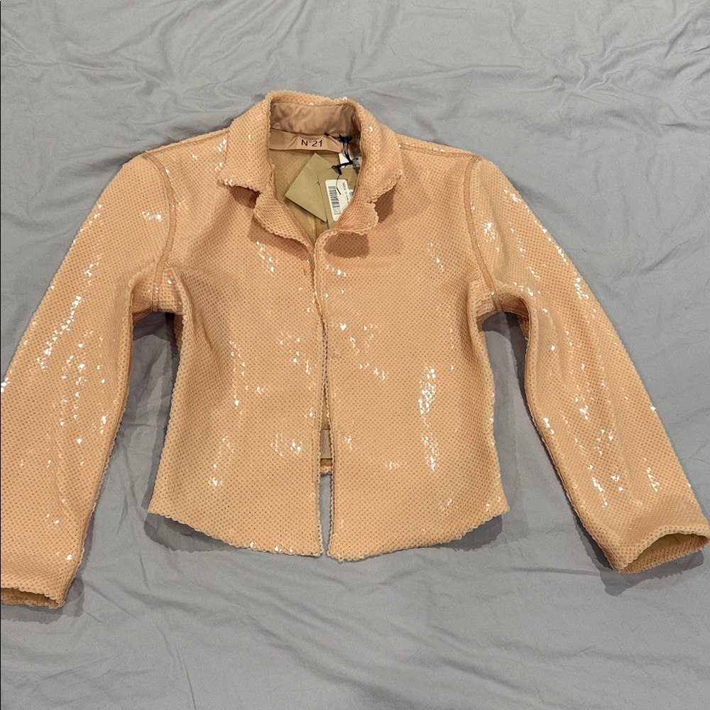 Sequin peach/pink jacket from N°21 new with tags never worn